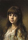 Little Girl by Alexei Alexeivich Harlamoff